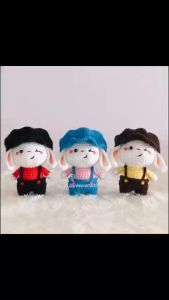 Móc khóa bé thỏ nháy mắt - móc khóa len - thỏ len handmade - có sẵn hàng