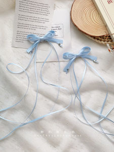 Kẹp Tóc Đuôi Ngựa Đôi Màu Xanh Da Trời Độc Đáo Kẹp Tóc Đuôi Ngựa Hai Bên Cá Tính Kẹp Tóc Trang Trí Tóc Cho Bé Gái Kẹp Tóc Bằng Vải Satin