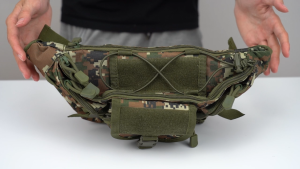 Multipurpose Waist Pack Nylon Portable Fishing Tackle Waist Bag Waterproof Large Capacity for Camping Hiking Traveling Running