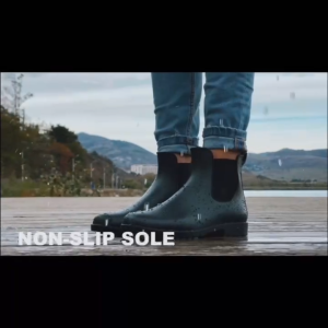 BINLU Korean Style Chelsea Rain Boots for Women Waterproof Anti Slip Slip On Ankle Boots Fashion Shoes for Daily Wear Commute Rainy Season Bota Pang Babae Manila Stock Philippines