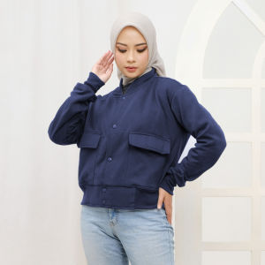 Zaraa Crop Bomber - Jaket Crop Bomber Wanita