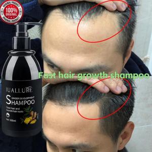 IUALLURE hair growth shampoo ginger shampoo anti hair loss shampoo hair growth shampoo hair growth anti hair loss tonic 200ML Nourish the scalp naturally Damaged Hair Strength Roots Hair Hair Care