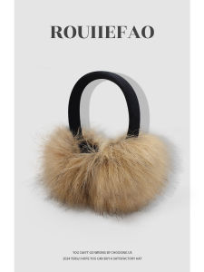 Warm Faux Fur Ear Muffs Womens Winter Fashion Sensation Spicy Girl Y2K Style Plush Ear Covers Anti-Cold Ear Pads ROUIIEFAO