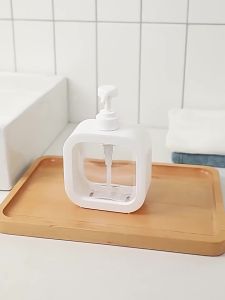 Clear Plastic Pump Bottles: Kitchen Liquid Soap Dispenser & Bathroom Shampoo Container