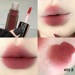 ลิปสติกเนื้อแมทกำมะหยี่ ติดทนนาน ลิปกลอสทินท์ กันน้ำ สีแดงส้มเซ็กซี่ แต่งหน้าสำหรับผู้หญิง ลิปกลอส เครื่องสำอางเกาหลี