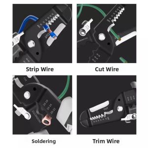 MONLEYTA | High Hardness Stainless Steel Wire Strippers Pliers Electrician Specialized Sharp Nose Multi-functional Pliers German Precision