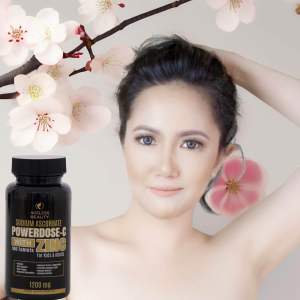 Authentic & Original AGELESS BEAUTY POWERDOSE C Sodium Ascorbate Vitamin C w/ ZINC 1200mg Glutathione & Collagen Booster Skin Whitening Age Defying Anti Wrinkle Anti Aging Immune Booster Health Supplement BEST SELLING Made in USA Highest Content 100%