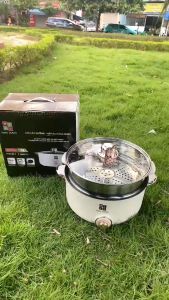 Nồi Lẩu Điện Đa Năng Dung Tích 4L MISU-LOUIS 1000W Tặng Kèm Xửng Hấp Inox  Nồi Điện Đa Năng Phù Hợp Cho Gia đình