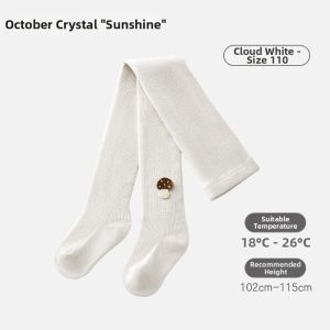 SHI YUE JIE JING | Childrens Spring and Autumn White Tights