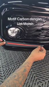 Premium Carbon Bumper Guard Flexible - Pelindung Lecet Sisi Sudut Mobil