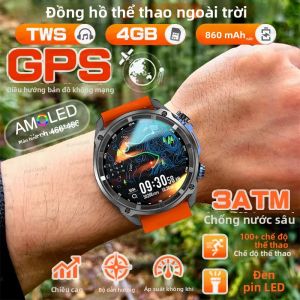 Đồng Hồ Thông Minh T-REX3 466*466 Màn Hình AMOLED Cấp Độ Quân Sự GPS La Bàn Cuộc Gọi Bluetooth 4GB Âm Nhạc Thể Thao Theo Dõi Sức Khỏe Dành Cho Nam Giới