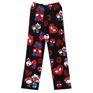 Miniso | Hello Kitty Quần Ngủ Nữ Màu Đen Xuân Hè Dài Đến Mắt Cá Chân Co Giãn Eo Polyester Đan Lễ Hội Quà Tặng Đảng Trang Phục
