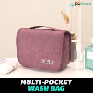 Multi-pocket Wash Bag Large Capacity Portable Waterproof Cosmetic Bag Wash Bag Travel Bag Bath Bag