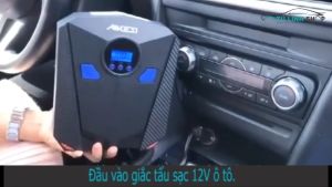 Bơm lốp ô tô xe hơi điện tử tự ngắt AIKESI - Bảo hành 12 tháng