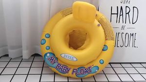 DINOTOYS Ban Renang Bayi Pelampung Renang Anak My Baby Float Merk Intex 59574 Bahan Karet PVC Tebal Aman Untuk Bayi Usia 1-2 Tahun Ukuran 67cm