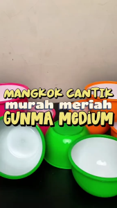 [ CALISTA ] CALISTA MANGKOK MANGKUK GUNMA MEDIUM SET 3 PCS WARNA SOFT COLOUR PREMIUM