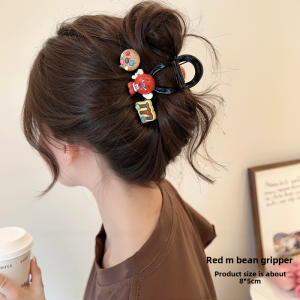 Womens Medium Size Shark Hair Clip Stylish Summer Fun Accessory for Thin Hair Back of Head Versatile Fashionable Hair Gripper