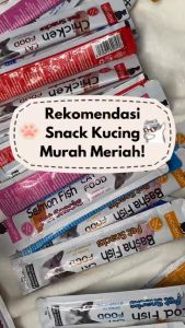 Snack Kucing Berbagai Rasa / Cemilan Kucing Berprotein Tinggi / Makanan Kucing Kualitas Tinggi