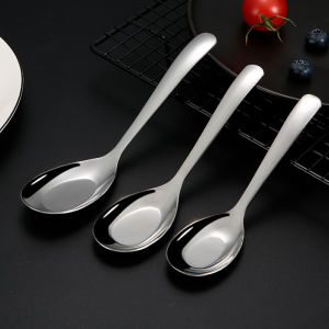 (HÀNG CAO CẤP) Combo 2 THÌA ĂN CƠM/ MUỖNG SOUP DÁNG BẦU BẰNG INOX DÀY DẶN SIÊU ĐẸP - thìa inox ăn phở - thìa muỗng INOX 304 Cao Cấp
