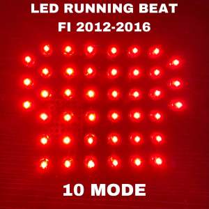 Lampu stoplamp rem belakang running raning beat fi 2012 2013 2014 2015 8 mode kedip manual otomatis