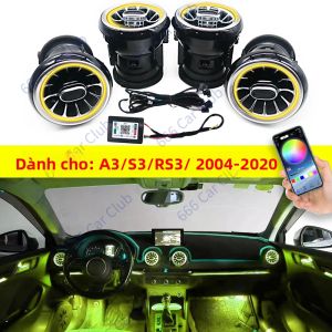 Đèn Viền Nội Thất LED Đèn Cửa Gió Điều Hòa Đèn Trang Trí Bảng Điều Khiển Xe Audi A3 S3 RS3 8V 8Y 8P 2004-2020 APP256