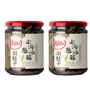 Shanghai Chive Oil Sauce Noodles Topping Flavoring 200g*2 Bottles Dumpling Soup Base Home Use Seasoning from Henan