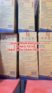 Quạt trần đảo 360 độ Senko TD105 - Công suất 47W Điều khiển bằng hộp số- Hàng chính hãng