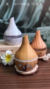 300ml Grain Humidifier With Essential Oil Diffuser Automatic Aromadiffuser Atomizer Color Night Light For Bedroom Home Office With Free Cotton Filter