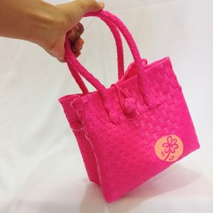 TAS ANYAMAN JALI MINI FANTA TAS WANITA BAHAN PLASTIK HANDBAG PATTY