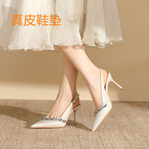 รองเท้าแตะส้นสูงหัวแหลมสำหรับผู้หญิง ทรงหัวแหลม ทรงหัวมน ทรงหัวมน ทรงหัวแหลม รองเท้าแตะส้นสูงแบบหัวแหลม