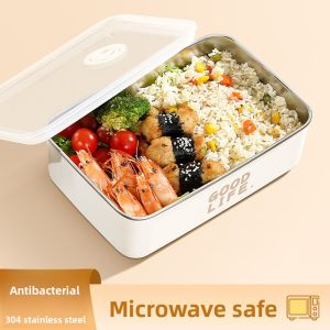 YOULUNMEI | Microwave Safe Stainless Steel Lunch Box Large Capacity