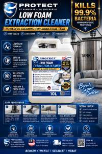 Protect Carpet Cleaner Low Foam Premium Quality 10 Litre Industrial Tank Cleaner for Floors Carpets