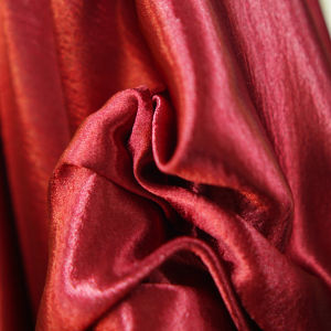 Red glossy soft double-sided crepe fabric design clothing fabric evening dress suspender skirt stage clothing DIY