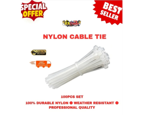 [1PACK]NYLON CABLE TIE (100 PCS) (SIZE 3" 4" 5" 8" 10")