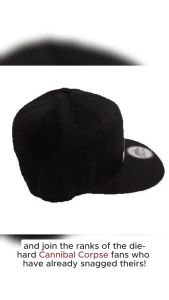 Cannibal Corpse Band Snapback Black Cap

