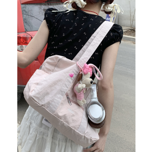 Large Capacity Single Shoulder Bag for Women Casual Travel Fitness Handbag Tote Bag New 2024 Fashion Commuter Satchel