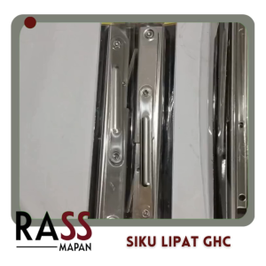 1 PASANG Siku Lipat Fold Bracket Rak Dinding Meja Rias Stainless Steel SS GHC