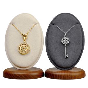 Oirlv Wooden Necklace Display Stand Pendant Organizer Holder SM111