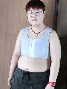 Ultra Flat Breathable Sports Bra Wireless Seamless Tank Top Front Hooked Shapewear Underwear Short Size Large Mesh Fabric