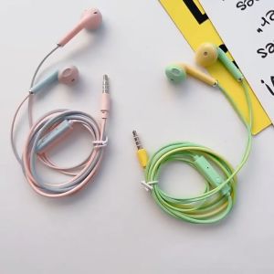 Headset Macaron Earphone Dua Warna Handsfree Musik U24 Superbass Hedset Musik Extra Bass