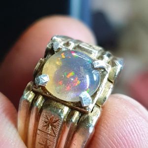 batu cincin kalimaya kristal banten ring perak hm