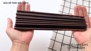 Đũa Gỗ Trắc Việt Nam Tự Nhiên Siêu Sạch Bộ 10 Đôi [CTL701TT] HAHANCO
