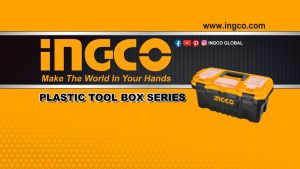 Hộp đựng dụng cụ đồ nghề kích thước 14" khóa kim loại chắc chắn INGCO PBX1402