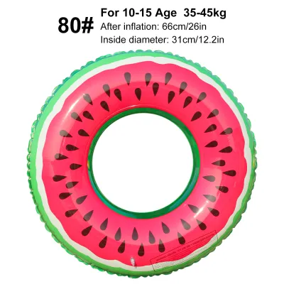 1PC Watermelon Swimming Ring PVC Inflatable Swimming Ring for Outdoor Sports Beach Pool Party