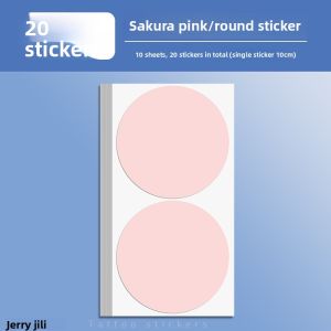JIELI | Waterproof Handwriteable Classification Round Stickers for squishy stickers