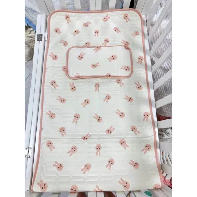 (TẶNG KÈM GỐI) Chiếu điều hòa thoáng mát cho bé chiếu điều hòa cao su non Kiluta (60*120cm)