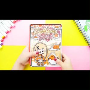 Ngôi nhà Búp Bê Học Liệu Toca Gudetama House In Quiet Book Đồ Chơi Montessori H29