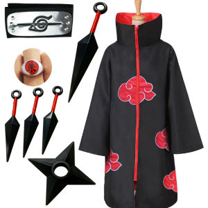 Bộ Trang Phục Cosplay Naruto Shippuden Obito Uchiha Túi Áo Quần Áo Biểu Diễn Bộ Trang Phục Đầy Đủ Khóa Trang Sức