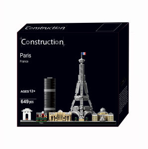Lele Brother | Đồ Chơi Xếp Hình Khối Nhà Tháp Eiffel và Khải Hoàn Môn Phong Cách Kiến Trúc Pháp