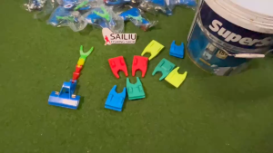 ที่วางคันตกกุ้งบ่อ หนีบตระกร้า หนีบถัง วางขอบบ่อแบบพับได้